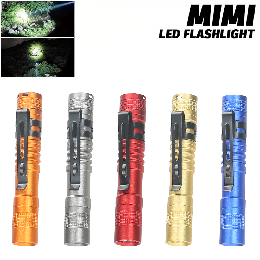 Outdoor Lighting Guide - Мини-портативный светодиодный фонарик-ручка с зажимом, ультра