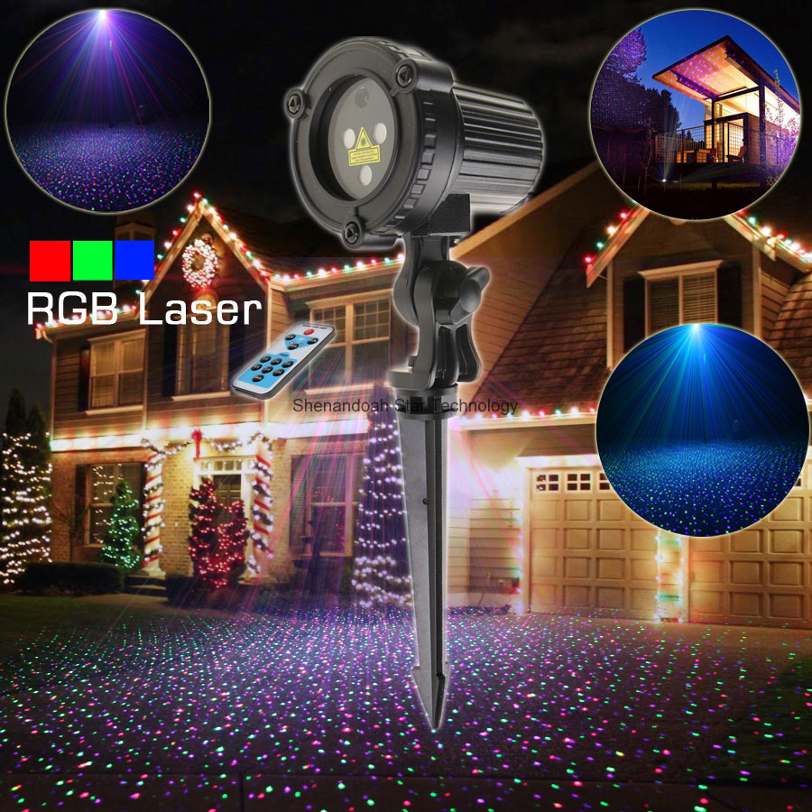 Outdoor Lighting Xmas - Лазерный проектор ESHINY N8T120, дистанционное управление,