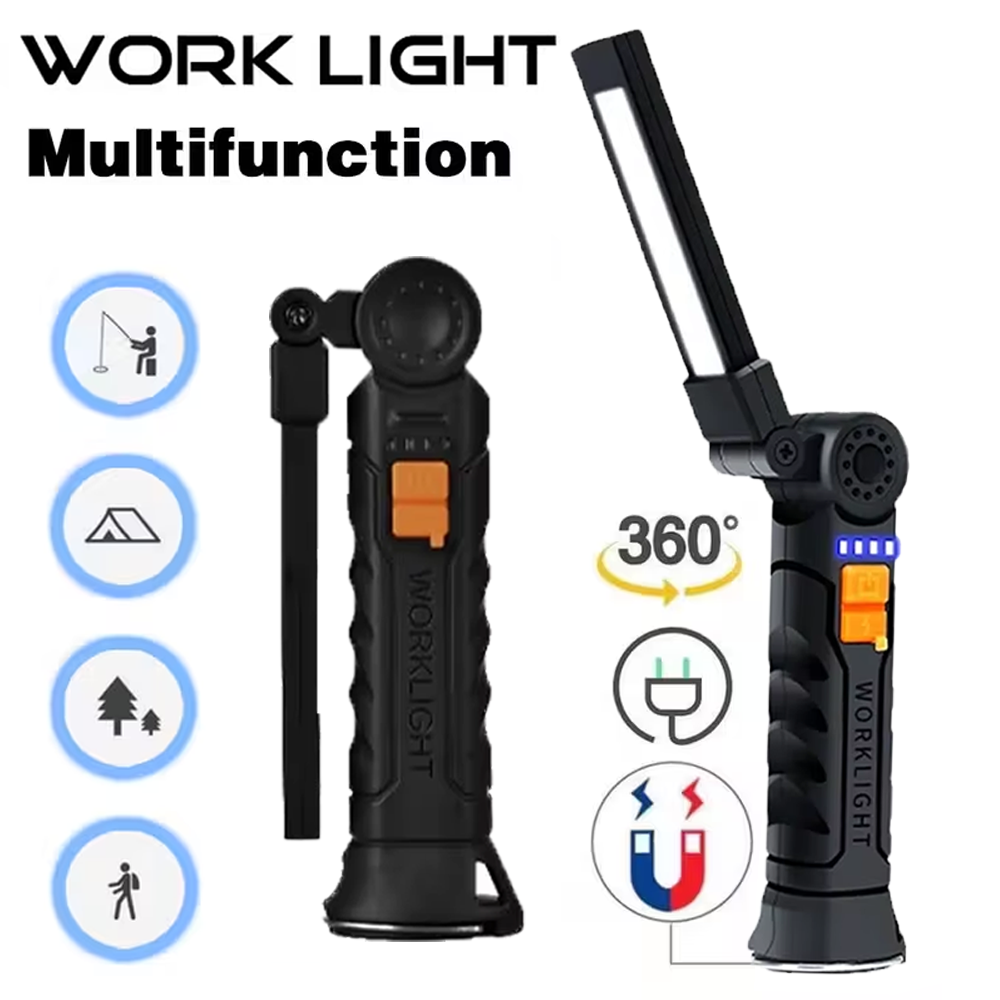 Outdoor Lighting Guide - Портативный светодиодный фонарик COB, перезаряжаемый через