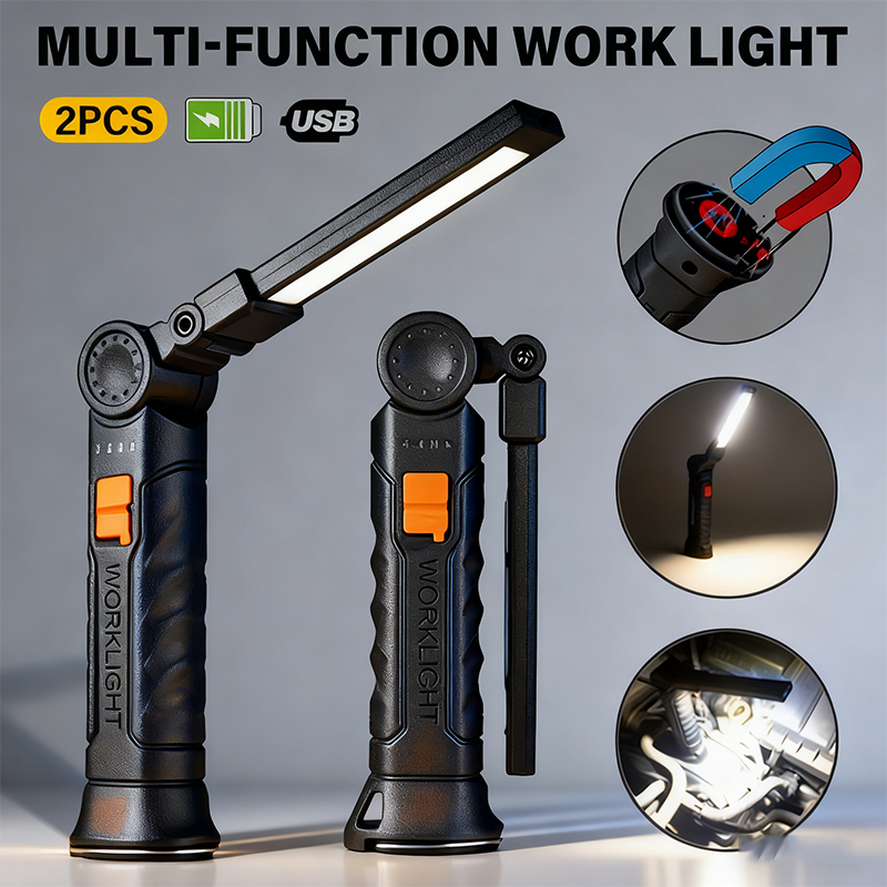 Outdoor Lighting Guide - Портативный светодиодный фонарик COB, перезаряжаемый через