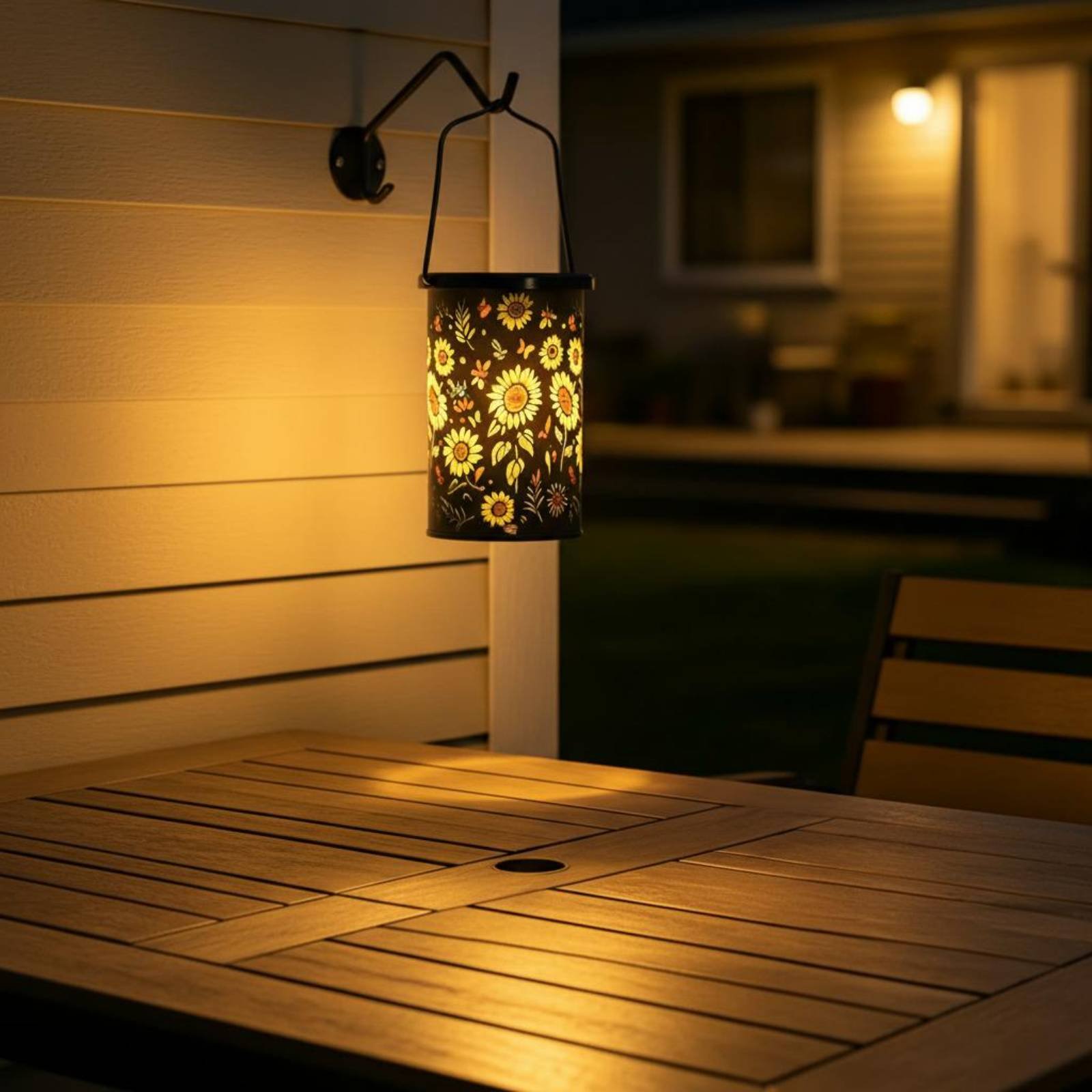 Outdoor Lighting And Landscape - Солнечный фонарь с цветочным узором в
