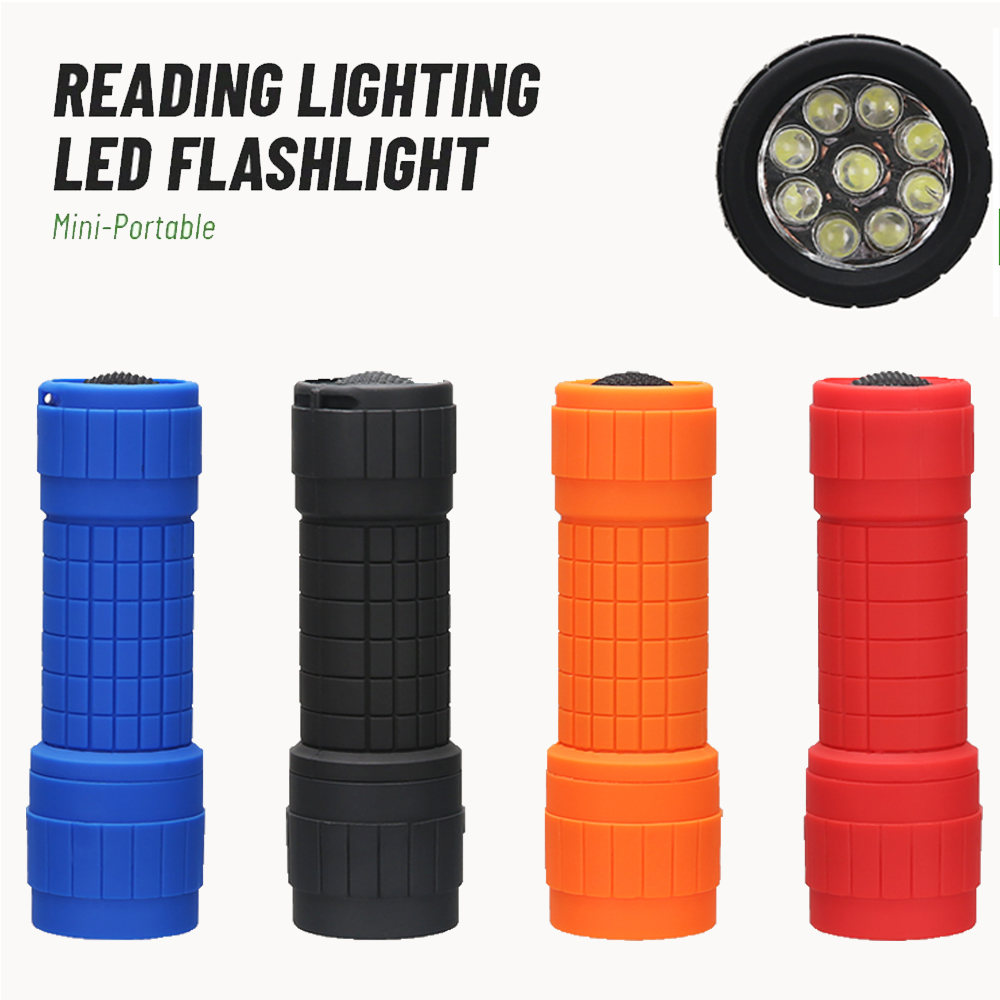 Outdoor Lighting Battery - Миниатюрный портативный фонарик с девятью светодиодами