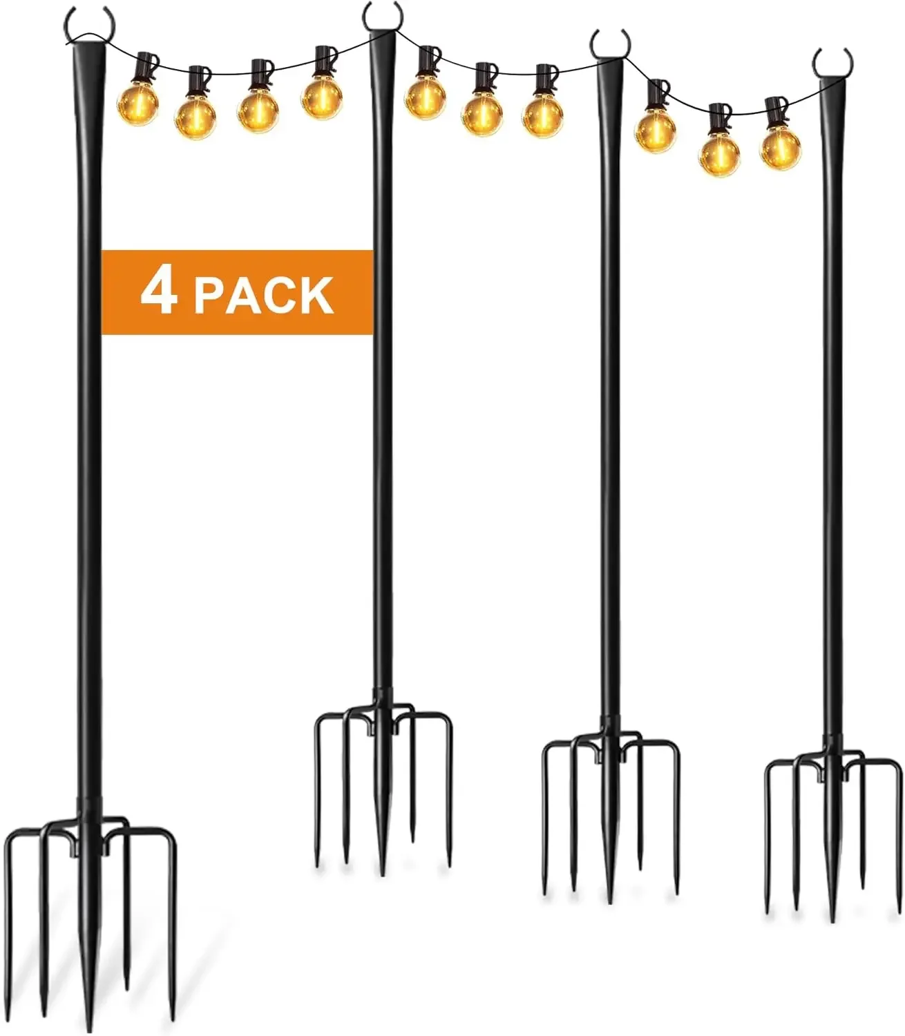 Outdoor Lighting Poles - Набор из 4 утолщенных металлических опор