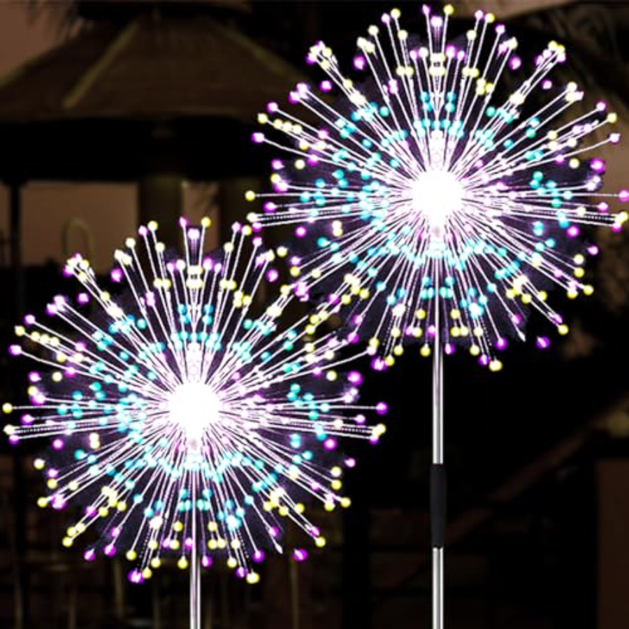 Outdoor Lighting For Patio - Солнечные фонари-фейерверки, уличные водонепроницаемые светильники с
