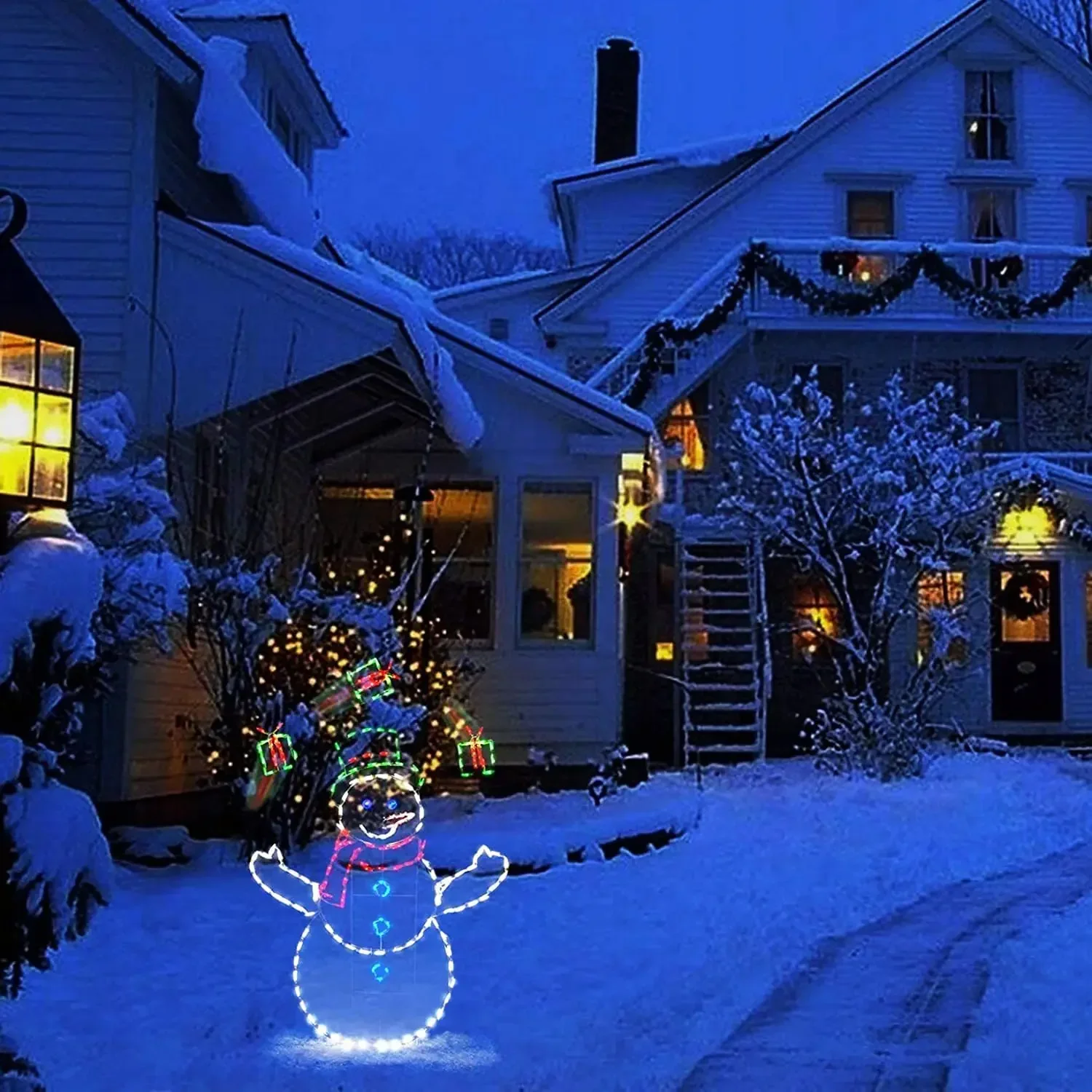 Анимированный снежный светильн – обзор и цена Outdoor Lighting Xmas