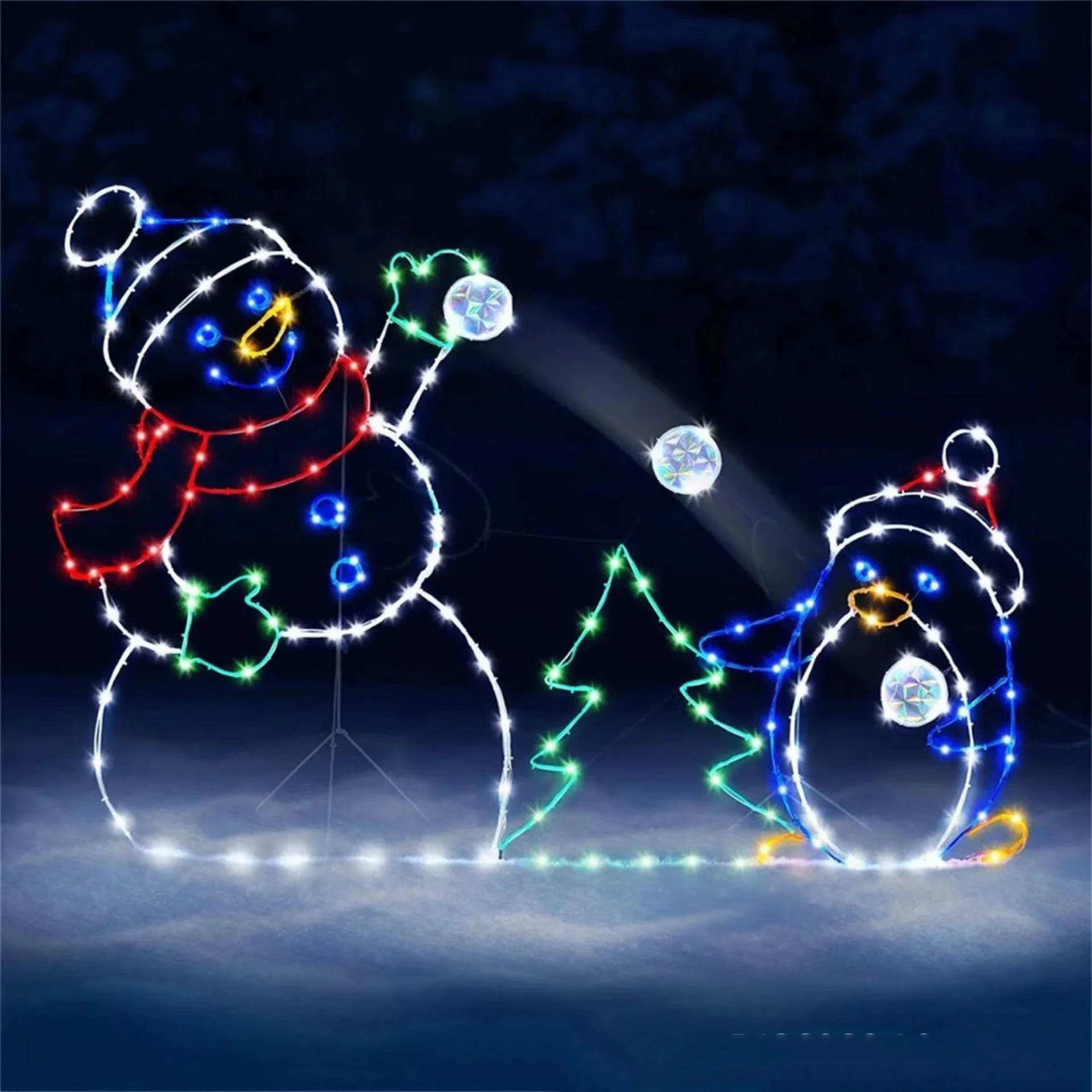 Анимированный снежный светильн – обзор и цена Outdoor Lighting Xmas