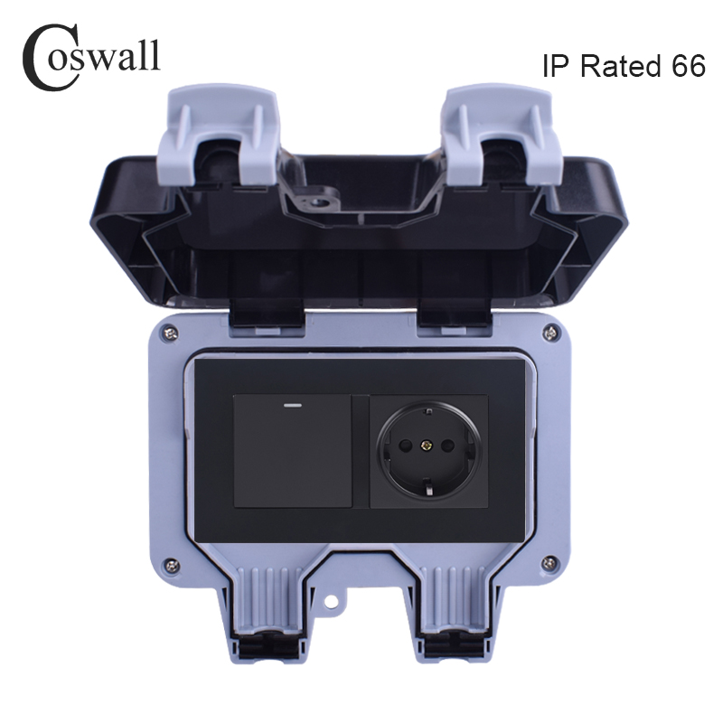 Уличная настенная розетка Cosw – обзор и цена Outdoor Lighting With Outlet