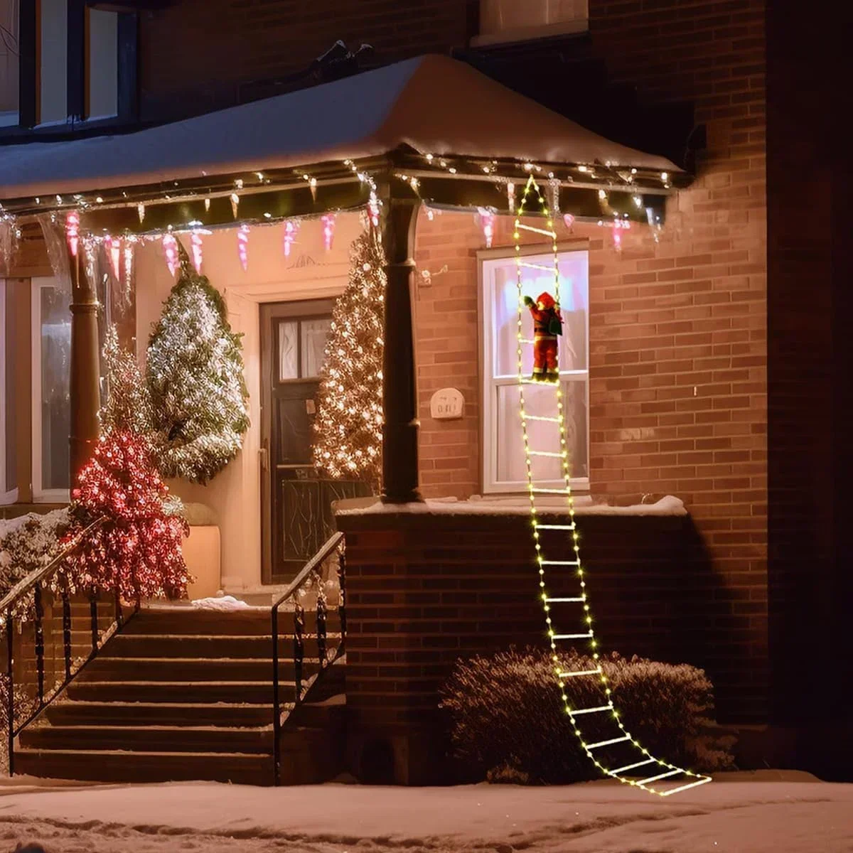Светодиодный лестница для Деда – обзор и цена Outdoor Lighting Xmas