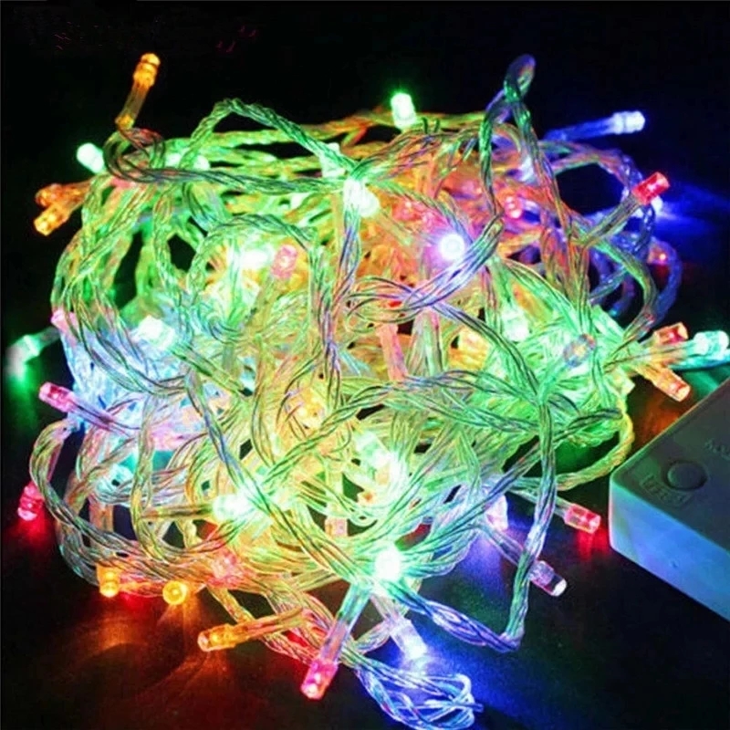 Гирлянда-цепочка 100 светодиод – обзор и цена Outdoor Lighting Xmas