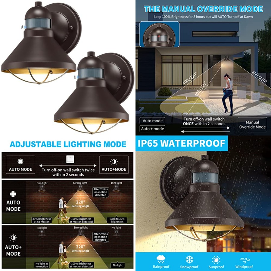 Комплект из 2 уличных светодио – обзор и цена Motion Sensor Outdoor