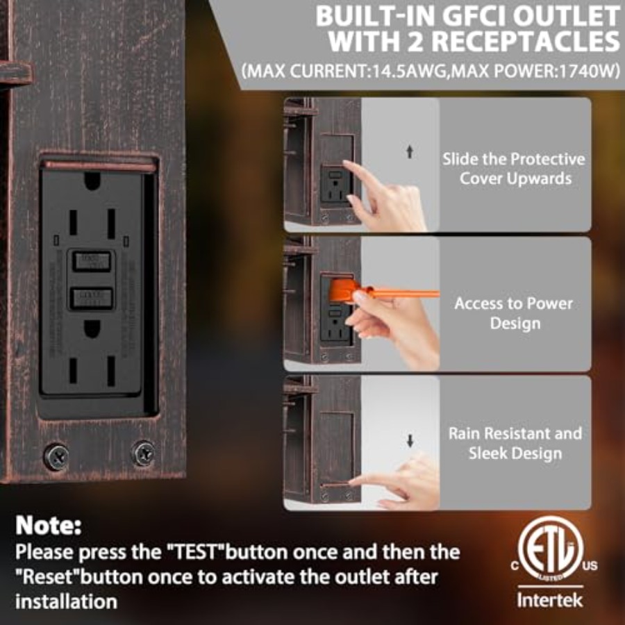 Уличный светильник с розеткой  – обзор и цена Outdoor Lighting With Outlet
