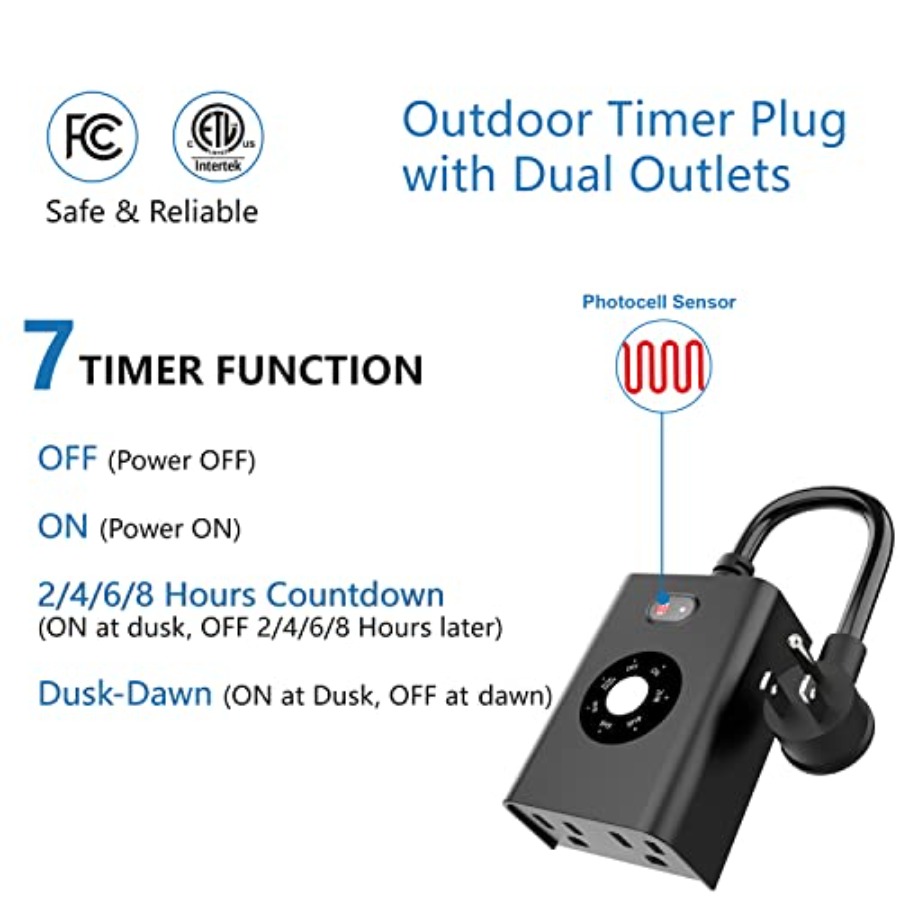 Уличный датчик-таймер для осве – обзор и цена Outdoor Lighting No Outlet