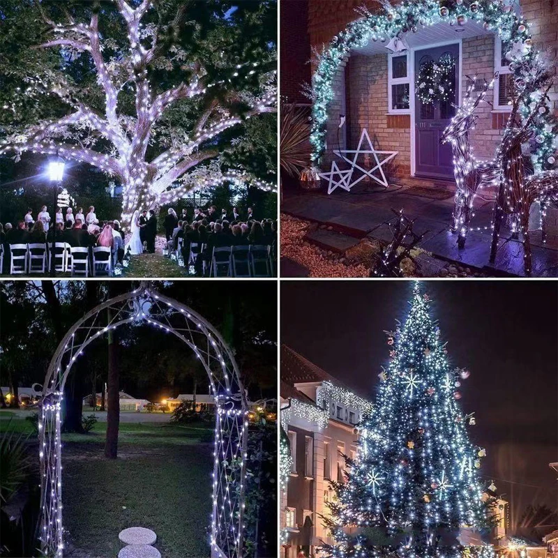 5 м/10 м/20 м светодиодные гир – обзор и цена Outdoor Lighting Xmas