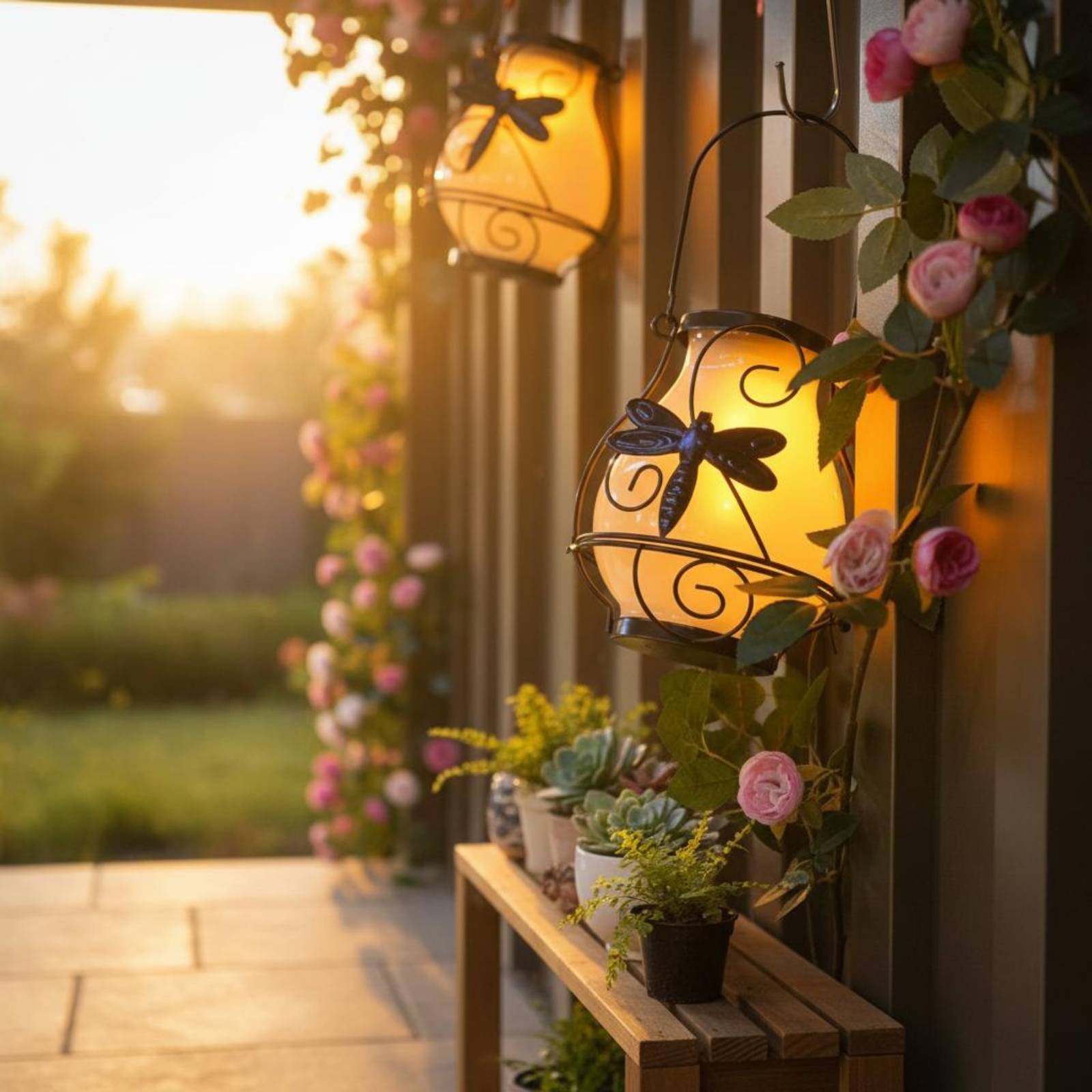 Солнечный фонарь-бабочка, водо – обзор и цена Outdoor Lighting For Patio