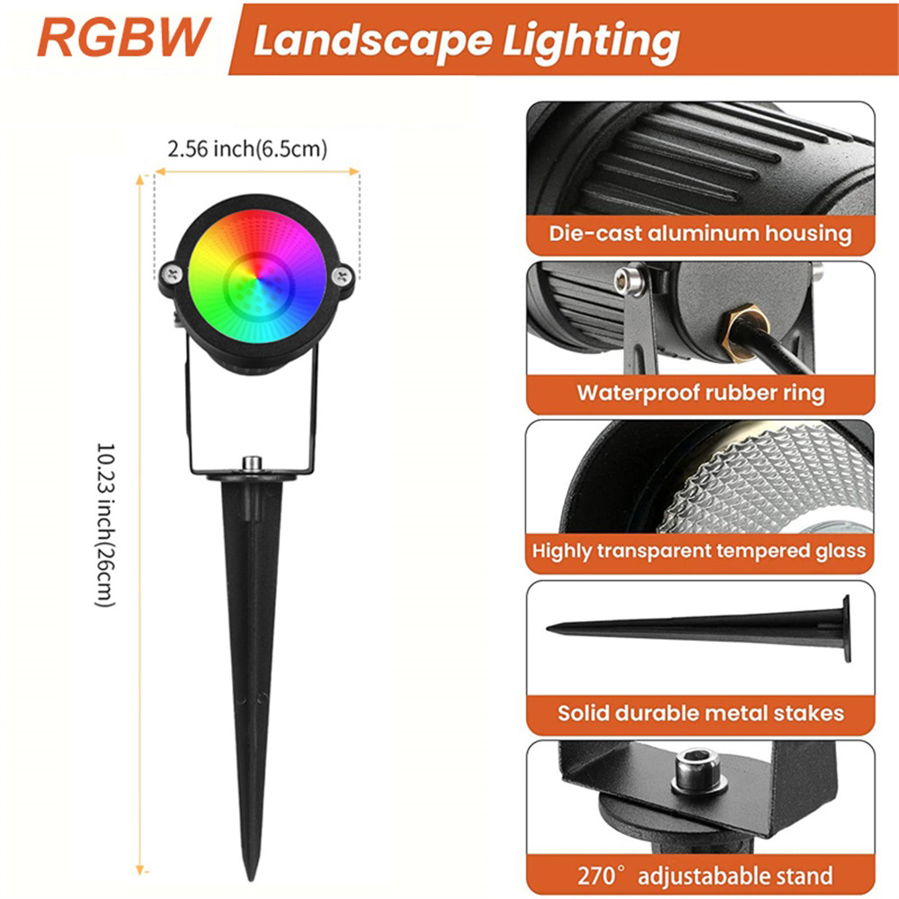 RGBW Ландшафтное освещение 10  – обзор и цена Outdoor Lighting And Landscape