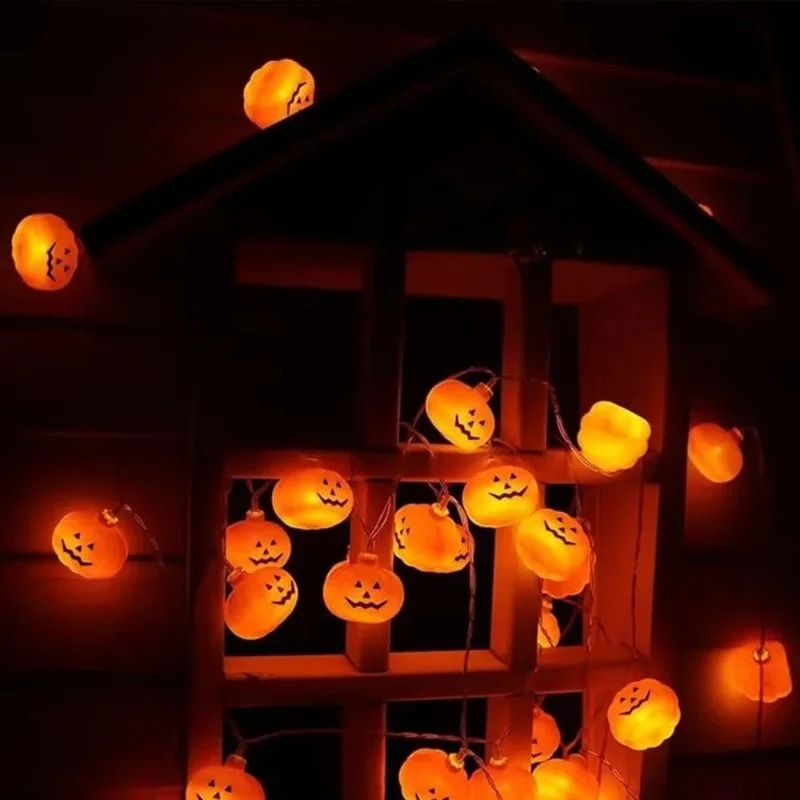 Гирлянда с тыквенными фонарями – обзор и цена Outdoor Lighting Battery